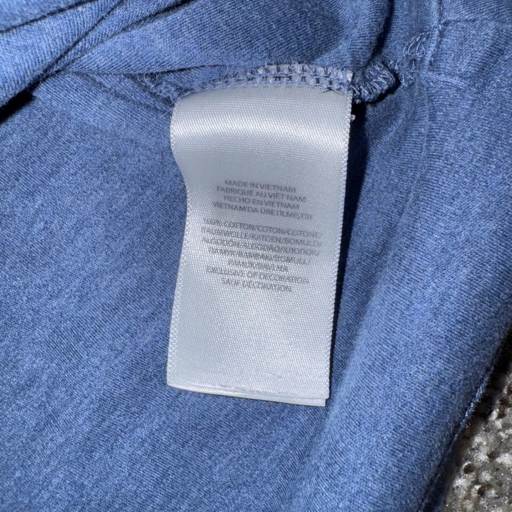 Polo Ralph Lauren Mens Large Blue Heathered Cotton Classic Fit Polo Shirt